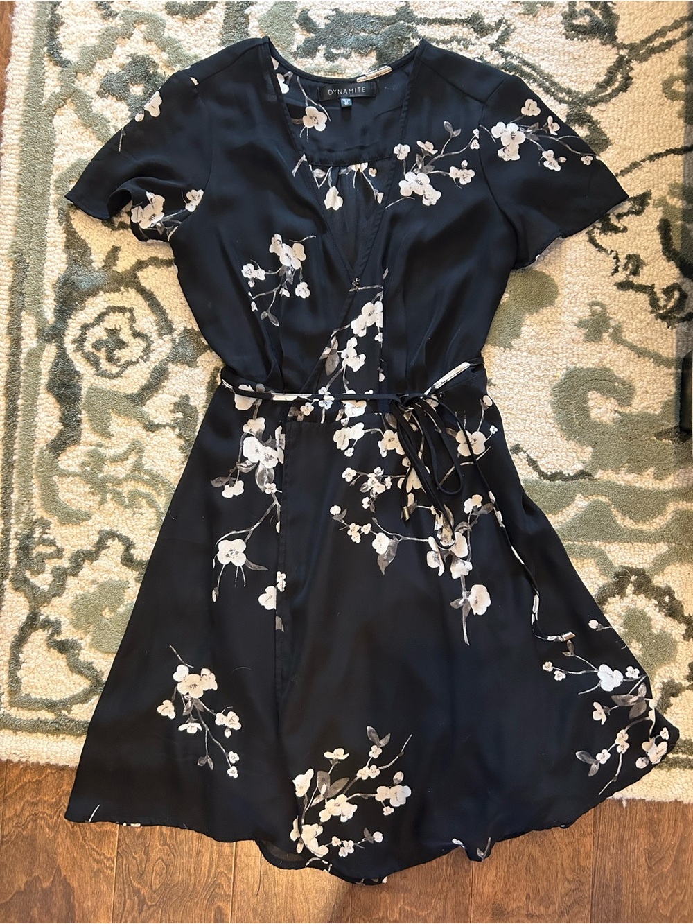 Dynamite V-Neck Wrap Dress